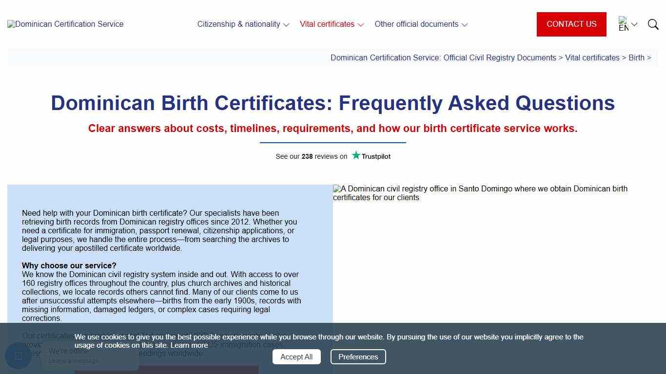 Dominican Birth Certificate FAQs - Common Questions Answered